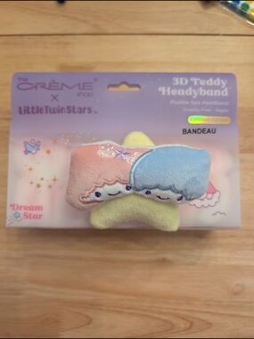 The Crème Shop Little Twin Stars 3D Teddy Headband - Pink & Blue